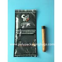 China Durable  Plastic Packaging Bag / Custom Moisturizing Layer Composite Zipper Seal Cigar Bag for sale