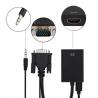 China 3.5mm Audio Output Smart Consumer Electronics 1080P VGA Male To HDMI Female Adapter Converter Cable factory