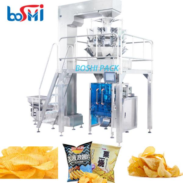 Quality Potato Chips Snack Packing Machine With Wrapping Labeling Sealing for sale