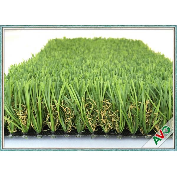 Quality W Shape Outdoor Synthetic Grass / Artificial Grass Waving Surface 12800 Dtex for sale