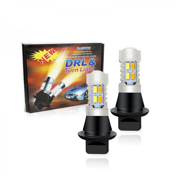 Quality 5630 20SMD Led Turn Signal Bulbs Double Color 7440 T20 BA15S 1156 BAU15S for sale