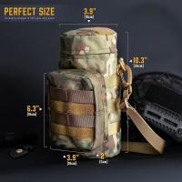 China Tactical Molle Water Pouch, Tactical Bottle Holder Military Water Bottle Bag Hydration Carrier H20 Pouch Kettle Pouch factory