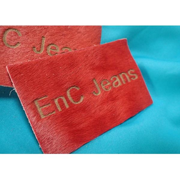 Quality Personalized Metal Logo Genuine Embossed Leather Labels And Tags For Clothes for sale