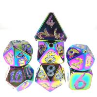 China Poker Chip Sturdy Tabletop RPG Wear Resistant Polyhedral Dice Set Dazzling For Rpg Game for sale