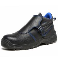 China Cowhide Anti Scald Safety Shoes, Steel Toe Wear Resistant Work Shoes for sale