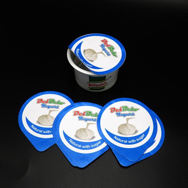 Quality Yogurt Leakproof Pre Cut Lids Anti Corrosion ISO9001 Easy Peel Off for sale