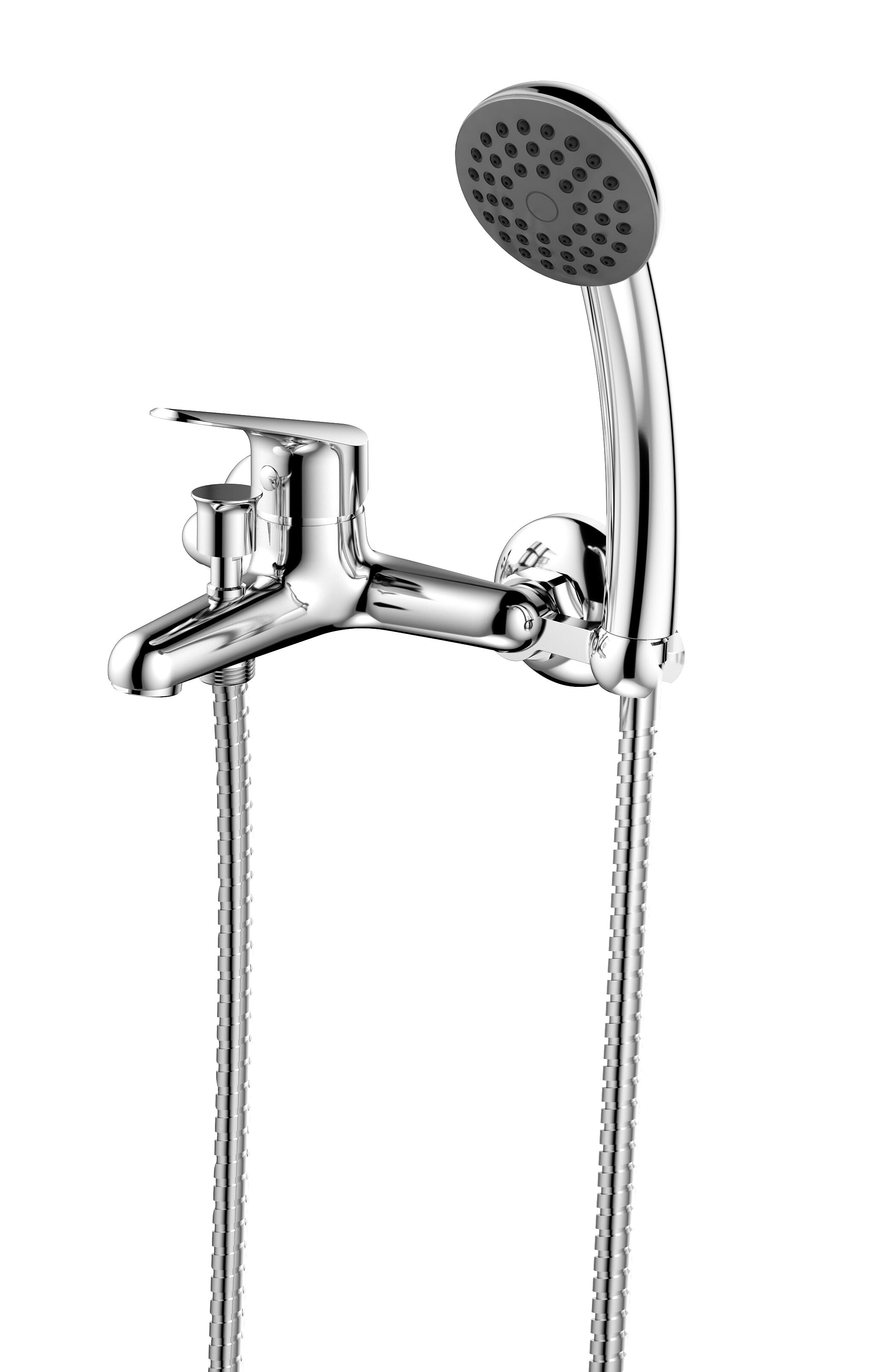 China Single Lever  Bath Mixer Tap  for Wall Installation, Chrome factory