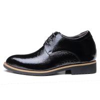 China Stealth Increase 6cm Elevator Men Shoes Genuine Leather Black Lace Up Dress Shoes factory