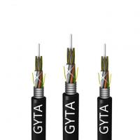 Quality GYTA 72 Core Single Mode Optical Cable Outdoor Layer Stranded Monitoring Armored for sale