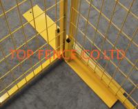 China Yellow Powder Coated Temporary Constructon Fence Panels 6ft x 95ft 1830mm factory