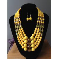 China Fashion Exporting designs fashionable four  layers acrylic/resin beads handmade jewelry set for sale