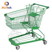 China 180l Asian-German Metal Supermarket Shopping Trolley Cart With High Load for sale