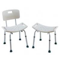 China Lightweight Bath Height Adjustable Shower Chair , Padded Seat Shower Bathroom Chair factory