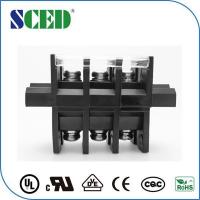 Quality Pitch 13mm Panel Mount Terminal Block PC Black For Electric Lighting for sale