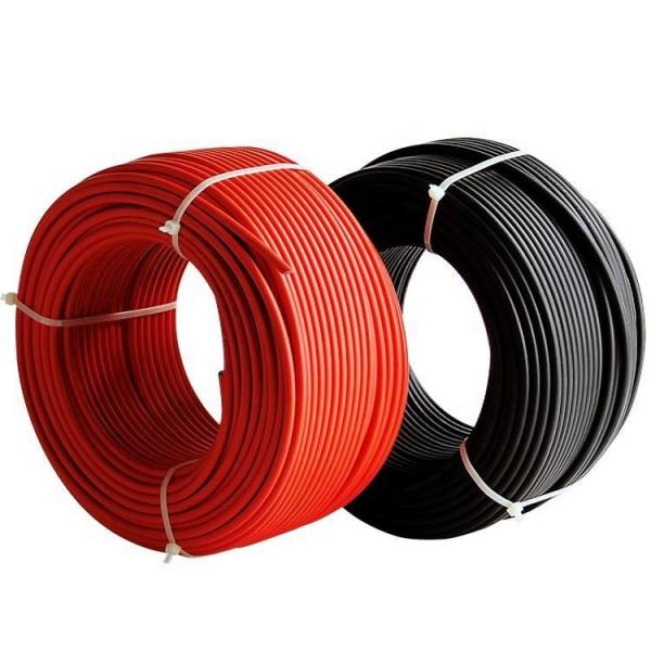 Quality 1.5mm2 PV Solar Cable Dual Core 2000 AWG Flame Resistance Tinned Copper for sale