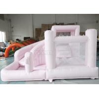 Quality Jumping Castle Slide Inflatable Pastel Pink Inflatable Bouncer White Bounce for sale