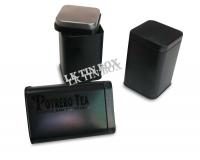 China 58 mm Square Shaped Potrero Tea Tin Box Packaging HACCP FDA SGS Approved factory
