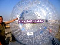 China 3m Commercial Inflatable Zorb Ball 0.8mm PVC Grass With Pump factory
