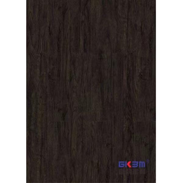 Quality Eco Friendly SPC Flooring 4mm Waterproof Fireproof E0 Formaldehyde Mocha Black Teak GKBM SY-W3010 for sale
