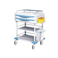 China Steel Frame Medical Instrument Trolley Crash Cart With Infusion Rack Drug Trolley factory