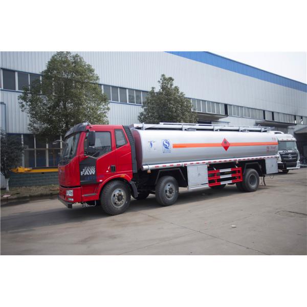 Quality Euro 2 Oil Tanker Truck , FAW J6 6*2 20000 Liters Diesel Truck With Fuel Pump for sale