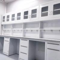 China School Lab Work Bench Steel Wood Bench Work Laboratory With Storage Cabinet factory
