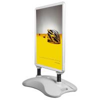 China Double Sided Outdoor Banner Stands Snap Frame Poster Display Stand factory