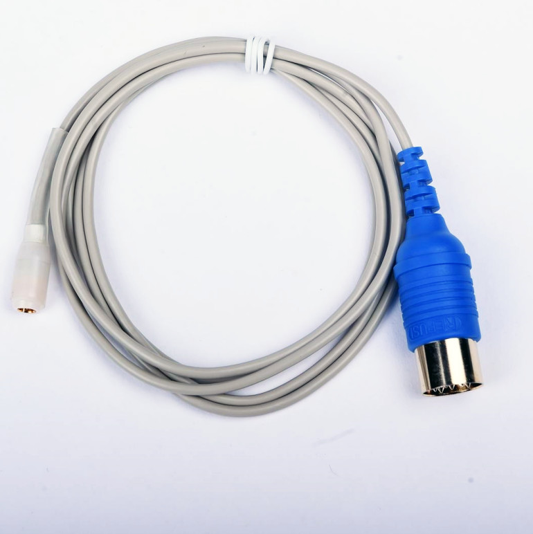 China Repusi Concentric EMG Needle Electrode Reusable Cable With 6 Pin DIN Plug factory