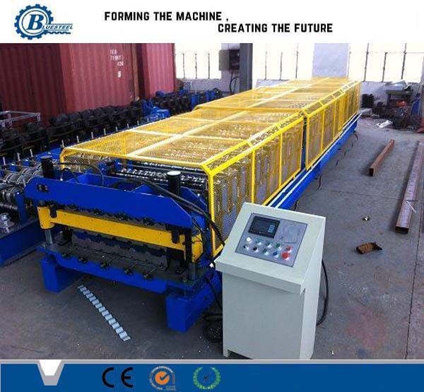 Quality Automatic Colors Steel Plate Corrugated Sheet Roll Forming Machine With Double for sale