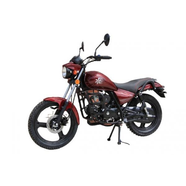 Quality Horizontal Cruiser Chopper Motorcycle 4 Stroke Roud Light Full Chain Cover 110cc Sports Bike for sale