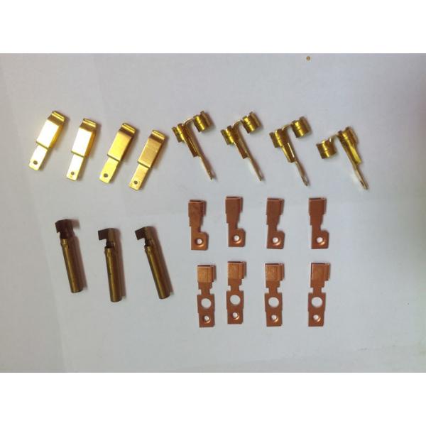 Quality Customized Metal Stamping Brass , Punching Metal Stamping Dies Copper Contact Parts for sale