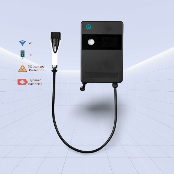 Quality RFID J1772 Commercial Smart Wallbox EV Charger 7kw 3 Phase for sale
