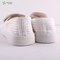 China Highly Breathable Pvc White Esd Shoes Euro 36-47 Size Anti Dust For Men / Women factory