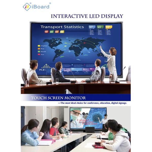 Quality 98'' iBoard Interactive Whiteboard For Business Conference, Aluminum Alloy Frame for sale