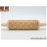 China Eco-friendly handcrafted pattern customized child's wooden rolling pin factory