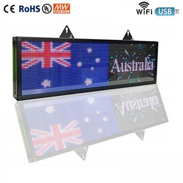 Quality Outdoor 220V LED Scrolling Display Board P5 Led Sign For Car Back Window for sale