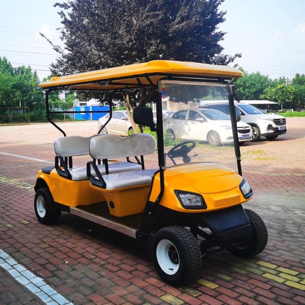 Quality Yellow 4x4 Cambridge Interstate Golf Carts Trolley High Speed Community Vehicles for sale