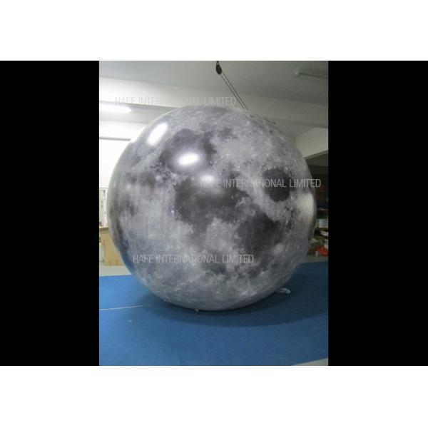 Quality Moon LED Helium Balloon Lights Night Decoration , Illuminate 3M Led Light Party for sale