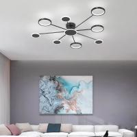 China 3 / 5 / 6 / 7 Heads Indoor LED Pendant Light Creative Round Acrylic Ceiling Lamps factory