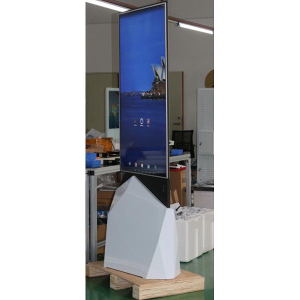 Quality 55 Inch LCD Screen Video Wall Digital Signage UHD 3g Two Sides Floor Stand for sale