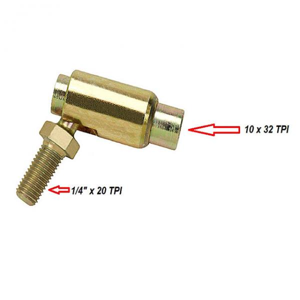 Quality Yellow Zinc - Plated Stainless Steel Ball Joint With Ss Spring For Cable for sale