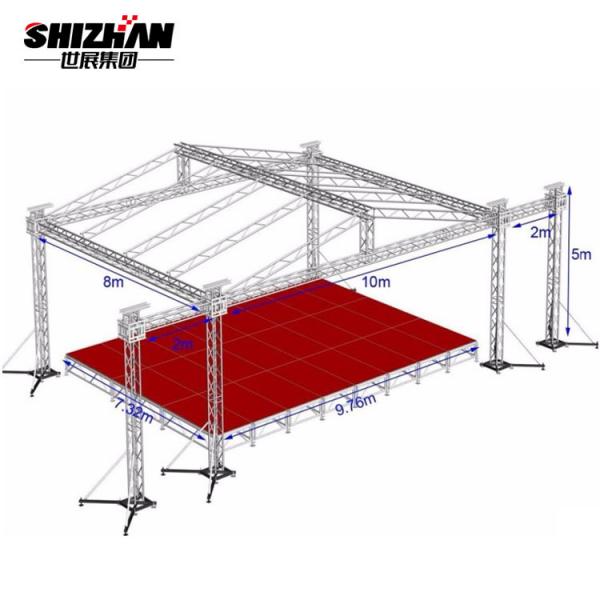 Quality F34 Stage Light Truss Global Spigot Bolt Lift Tower DJ Stage Aluminium Roof Truss Systems for sale