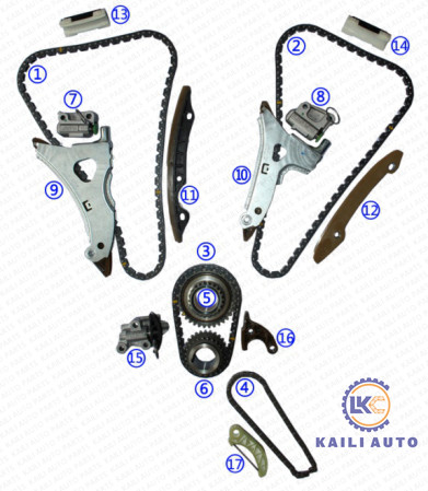 Quality Timing chain kit for BENZ GL450 E400 C350 ML350 C300 GLK350 Engine M276.821 V6 3 for sale