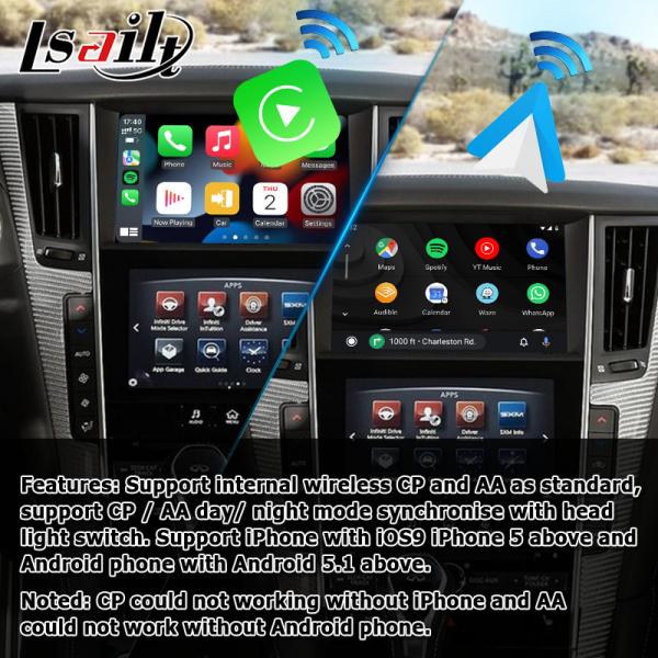 Quality Infiniti Q50 Q60 wireless carplay android auto screen projection media interface for sale