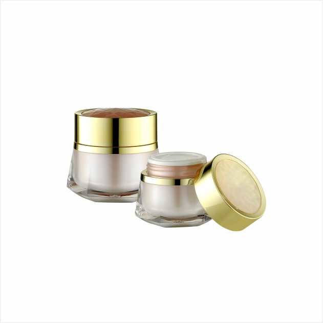 Quality 30g 50gLuxury Acrylic Brand Packaging Plastic Empty Face Body Cream Jar With Lid for sale