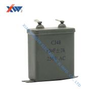 China CJ48 250VDC 10uF High Voltage Film Capacitor , Metallized Paper Dielectric Capacitor factory