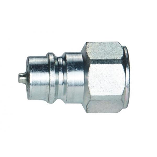 Quality Female Metric Thread Push Pull Coupling Hydraulic Zinc CR3 Plated Durable for sale