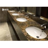 China Durable Marble Bathroom Sink Tops , Marble Vanity Tops With Sink Heat Resistance factory