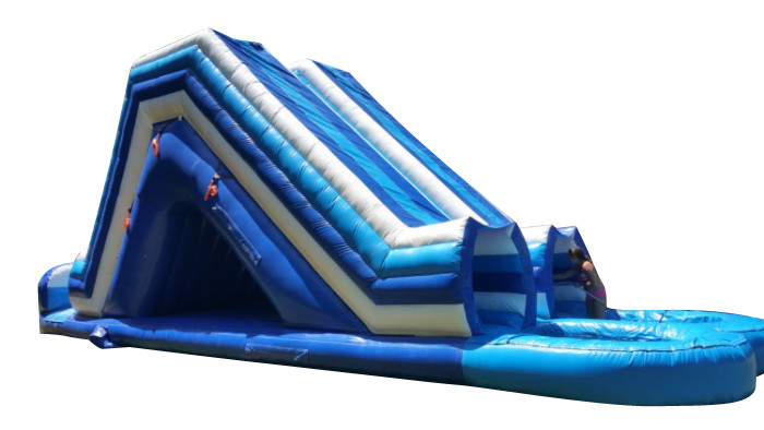 China Entertainment Inflatable Tube Water Slide , Toddler Commercial Blow Up Slippery Slide factory
