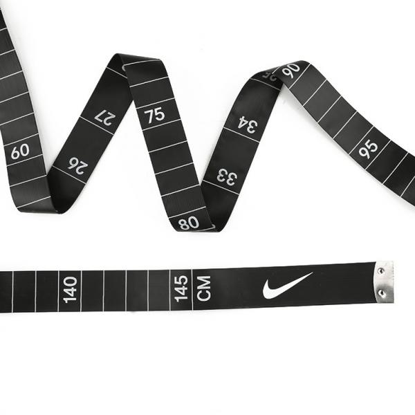 Quality Wintape Black Flexible Tape Measure White Markings Polyethylene Fiberglass for sale